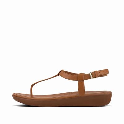 Fitflop Tia Leather - Sandalen Damen - Braun (JSC391702)